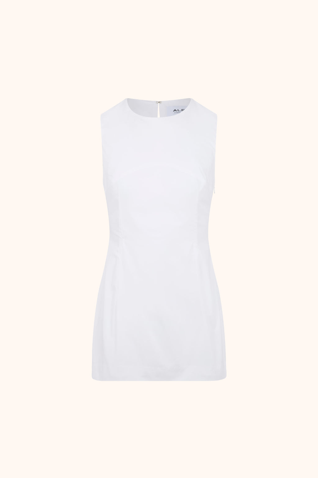 open lace back dress The Nori Mini Dress, White Poplin – ALFIE
