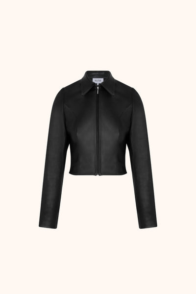 The Tori Jacket, Soft Black Leather – ALFIE