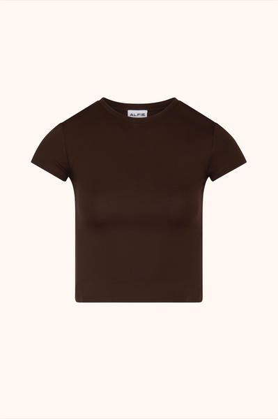 The Crew Neck Tee, Seal Brown – ALFIE