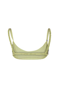 Back Olive green bralette with elastics 