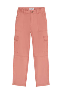 Light pink cashmere cargo pants